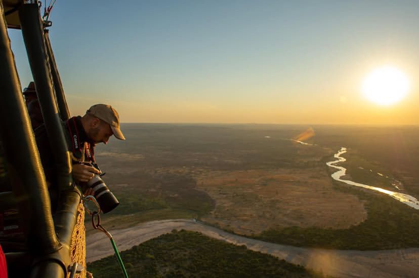 Team on the Tanzanian plains