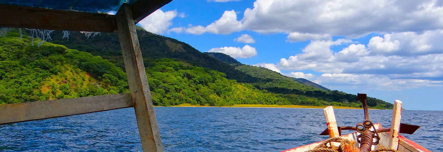 Mahale Mountains and Lake Tanganyika shoreline