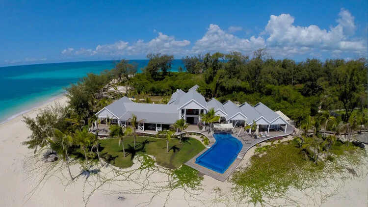 Private beachfront villa on the Zanzibar coast